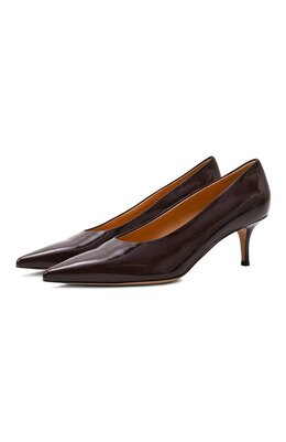 Gianvito Rossi: Бордовые туфли 
