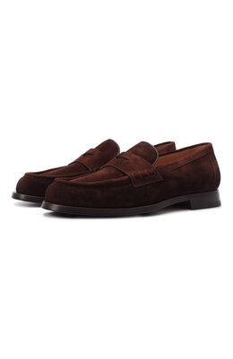 Santoni: Коричневые лоферы 