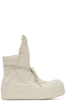 Rick Owens: Белые кроссовки  Geobasket