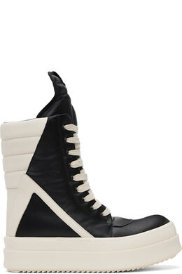 Rick Owens: Чёрные кроссовки  Geobasket