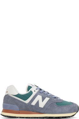 New Balance: Тёмные кроссовки  574