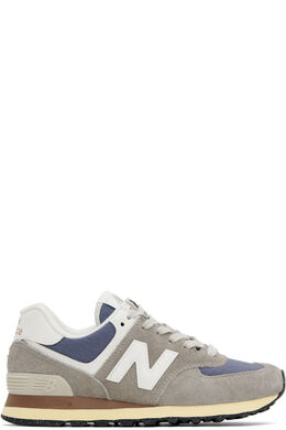 New Balance: Синие кроссовки  574