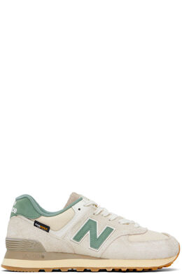 New Balance: Бежевые кроссовки  574