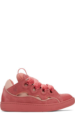 Lanvin: Розовые кроссовки  Curb