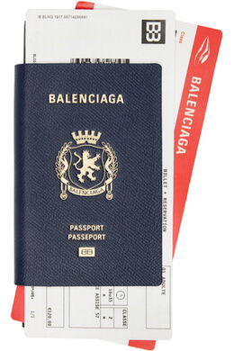 Balenciaga: Синий кошелёк  Navy