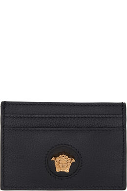 Versace: Чёрный картхолдер 