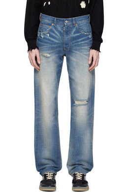 MM6 Maison Margiela: Синие джинсы 