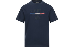 Balenciaga: Тёмная футболка  Navy