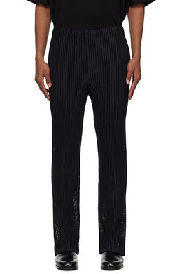 Homme Plissé Issey Miyake: Чёрные брюки 