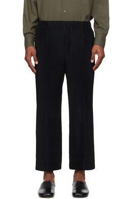 Homme Plissé Issey Miyake: Чёрные брюки 