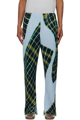 Homme Plissé Issey Miyake: Синие брюки 