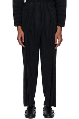 Homme Plissé Issey Miyake: Чёрные брюки 