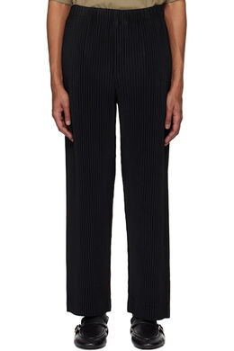 Homme Plissé Issey Miyake: Чёрные брюки 