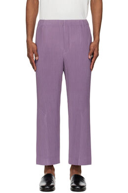 Homme Plissé Issey Miyake: Фиолетовые брюки 