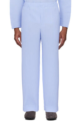 Homme Plissé Issey Miyake: Синие брюки 