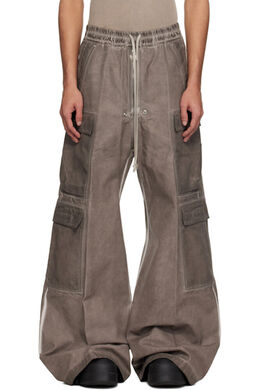 Rick Owens Drkshdw: Серые брюки  Cargo