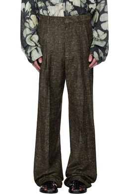 Dries Van Noten: Коричневые брюки 