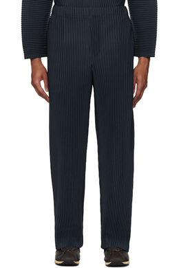 Homme Plissé Issey Miyake: Синие брюки 