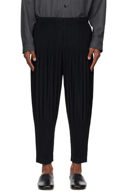Homme Plissé Issey Miyake: Чёрные брюки 