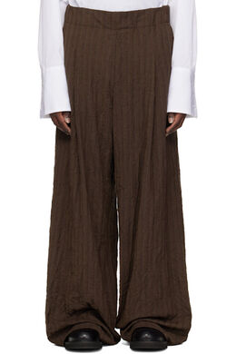 Dries Van Noten: Коричневые брюки 