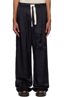 Dries Van Noten: Тёмные брюки 