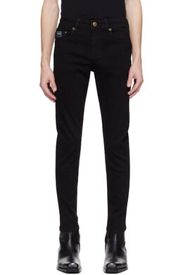 Versace Jeans Couture: Чёрные джинсы 