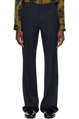 Dries Van Noten: Тёмные брюки 