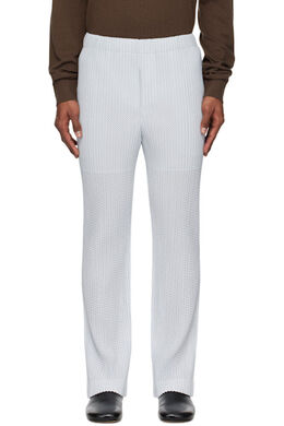 Homme Plissé Issey Miyake: Серые брюки 
