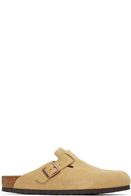 Birkenstock: Бежевые туфли 
