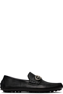 Ferragamo: Чёрные мокасины  Gancini