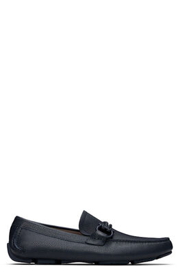 Ferragamo: Тёмные мокасины  Gancini