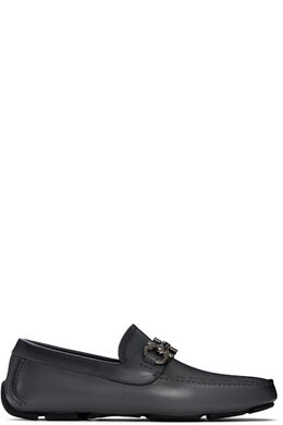 Ferragamo: Серые мокасины  Gancini