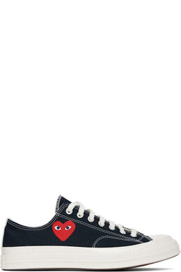 Comme Des Garçons Play: Чёрные кеды  Heart