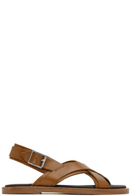 A.P.C.: Коричневые сандалии  Lou