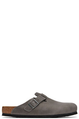 Birkenstock: Серые мокасины  Boston