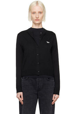 Maison Kitsuné: Чёрный кардиган 