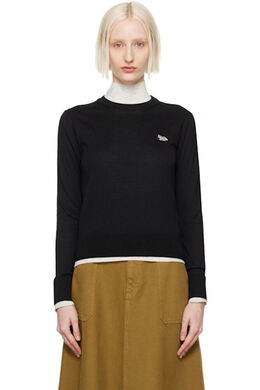 Maison Kitsuné: Чёрный свитер 