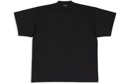 Balenciaga: Чёрная футболка 