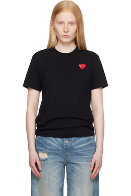 Comme Des Garçons Play: Чёрная футболка  Play
