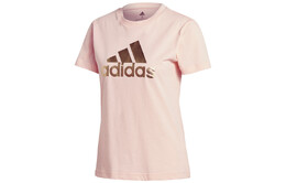 Adidas: Розовая футболка 