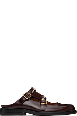 Marni: Бордовые мокасины 