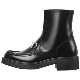 Gucci: Чёрные ботинки 