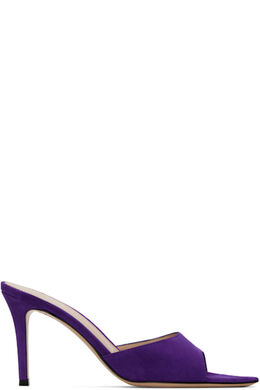 Gianvito Rossi: Фиолетовые сабо  Elle 85