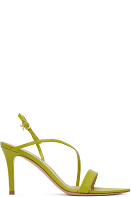 Gianvito Rossi: Зелёные босоножки  Manhattan 85