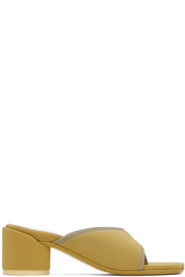 MM6 Maison Margiela: Бежевые босоножки 