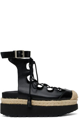 Sacai: Чёрные босоножки 
