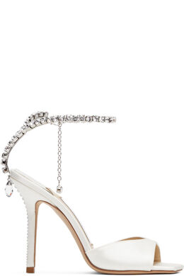 JIMMY CHOO: Белые босоножки  Saeda 100