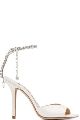 JIMMY CHOO: Белые босоножки  Saeda 100
