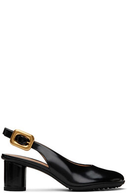 Bottega Veneta: Чёрные туфли 