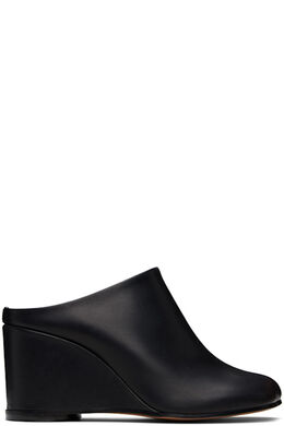MM6 Maison Margiela: Чёрные сабо 
